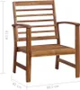 vidaXL Garten-Lounge-Set 4-tlg. Massivholz Akazie Produktbild-Vorschau 12