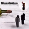 4er-Pack Silikon-Weinstopfen mit Griff, auslaufsicher, Produktbild-Vorschau 3
