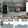 Küchenzeile Vicco R-Line Blau-Grau 300 cm mit Hochschrank, Produktbild-Vorschau 9