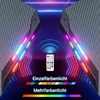 A futuristic, abstract scene with glowing LED lights and a remote control. Voir les images du produit