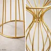 LAYBA Blumensäule gold aus Edelstahl (60 cm hoch) – Produktbild-Vorschau 3