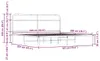 vidaXL Metallbett ohne Matratze Räuchereiche 180x200 cm Produktbild-Vorschau 7