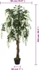 vidaXL Wisteria Tree Umělý strom 840 Listy 150 cm Zelená a Náhled obrázku produktu 4