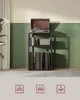 A vintage record player on a shelf with books and a speaker. Náhled obrázku produktu