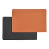 Set van 6 placemats, kunstleer, 45 x 30 cm, zwart en bruin, Productafbeelding-voorbeeld 2