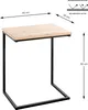 HAKU Beistelltisch Eiche hell, schwarz  - MDF, Metall, Produktbild-Vorschau 2