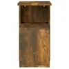 vidaXL Table d'appoint chêne fumé 36x30x56 cm Bois Voir les images du produit 5