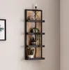 Półka ścienna 30x80x10 cm mango lite drewno / metal półka Podgląd zdjęcia produktu 1