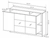 Moderne Kommode Alva 155 cm – Eiche Grandson + Weiß, Produktbild-Vorschau 6