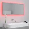 vidaXL LED-Badspiegel Betongrau 100x8,5x37 cm Acryl -  Produktbild-Vorschau 6