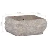 vidaXL Lavabo Gris 30x30x13 cm Marbre Voir les images du produit 7