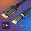Cavo Hard Disk USB C USB A a Micro USB B 3.2 10Gbps 0.5m Anteprima dell’immagine prodotto 8