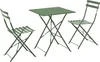 A green metal bistro table and two chairs are shown against a white background. Anteprima dell’immagine prodotto