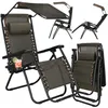 A collage of images showing different views and states of a reclining garden chair. Produktbild-Vorschau