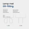 Philips Halogeen Insteeklamp G9 - 19W 195lm 2800K - Warm Productafbeelding-voorbeeld 4