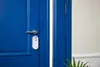 A close-up shot of a blue door with a smart lock installed. Anteprima dell’immagine prodotto