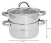 Klausberg Dampfgarset 24 cm Edelstahl 5L Produktbild-Vorschau 7