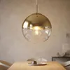 LED Pendellampe, Glaskugel, gold transparent, 25 cm, VARUS Produktbild-Vorschau 3