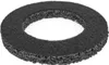 A close-up, isolated shot of a black ring-shaped abrasive cleaning wheel. Produktbild-Vorschau