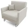 LIKMA Mara Schlafsessel 1-Sitzer 98x98x107 cm Weiß Produktbild-Vorschau 2