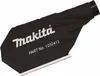 A black dust bag with the Makita logo and part number printed on it, against a white background. Produktbild-Vorschau