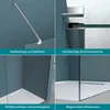Mai & Mai 110x200cm Walk-In Dusche Duschwand für Dusche Produktbild-Vorschau 5