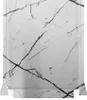 A close-up view of a white marble-patterned phone skin. Produktbild-Vorschau