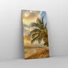 Bild auf Leinwand - Leinwandbild - Strand Meer Palme - Produktbild-Vorschau 4