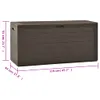 vidaXL Gartenbox Braun 116x44x55 cm -  Gartenboxen Produktbild-Vorschau 8