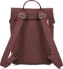 The back of a red backpack with a flower design. Produktbild-Vorschau