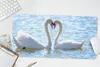 MuchoWow® Mauspad Mousepad Vögel - Schwan - Wasser - Liebe Produktbild-Vorschau 5