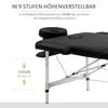 HOMCOM Łóżko do masażu 2-strefowe, składane, z obiciem ze Podgląd zdjęcia produktu 4