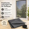 Fliegengitter Fenster 100 x 100 cm Anthrazit mit Klettband Produktbild-Vorschau 7