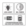 EASYmaxx LED-Laterne Flamme Metall 4,5V, schwarz A-Ware Produktbild-Vorschau 9