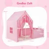 COSTWAY Tenda gioco 2 in 1 con recinto per bambini, casetta Anteprima dell’immagine prodotto 2
