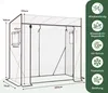 Sekey 200 x 77 x 170 cm Foliengewächshaus Schrägdach, Produktbild-Vorschau 7