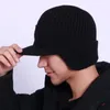 Herren Winter Strickmütze mit Schirm und Ohrenschützern, Produktbild-Vorschau 1