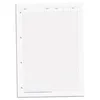 A single sheet of graph paper with three punched holes on the left side. Voir les images du produit