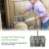 Besteckkorb Geschirrspüler mit Griff und Deckel, kompatibel Produktbild-Vorschau 3