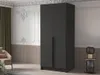 Úzká šatní skříň 100 cm SELLY 1 - černá Náhled obrázku produktu 1