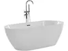 BELIANI Badewanne Weiß Acryl 160 x 75 cm Oval Freistehend Produktbild-Vorschau 4