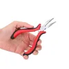 A hand holding a pair of red and black pliers against a white background. Náhľad obrázku produktu