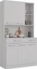 Küchenbuffet Vicco Raul Weiß 100.1 x 188.5 cm mit 5 Türen & Produktbild-Vorschau 6
