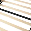 A close-up view of wooden slats and a black metal support bar, likely from a bed frame. Anteprima dell’immagine prodotto