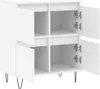 vidaXL Příborník bílý 60x35x70 cm Materiál dřeva Náhled obrázku produktu 6