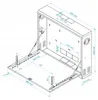 RACK 19" 2U 130mm CCTV Recorder Schrank Stalflex Vertikal Produktbild-Vorschau 2