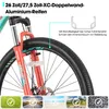 HILAND 26-inch mountainbike voor dames, met verende Productafbeelding-voorbeeld 5