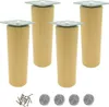 Nogi meblowe z drewnianym cylindrem Ø40 mm, 15 cm, zestaw 4 Podgląd zdjęcia produktu 1