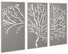 vidaXL 3-dielna záhradná dekorácia na stenu 105x55 cm Náhľad obrázku produktu 1