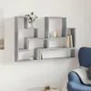 vidaXL Półka ścienna betonowa szara 96x12x64 cm materiał Podgląd zdjęcia produktu 3